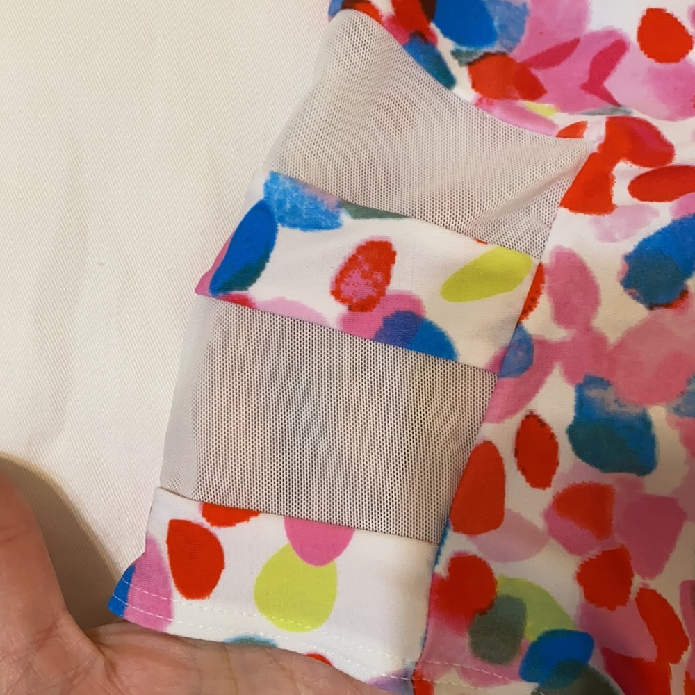 Bawdy Multi-Colored Dot One Piece Swimsuit, Medium - Picture 3 of 8